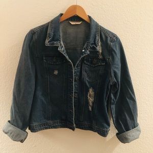 Distressed Denim Jacket